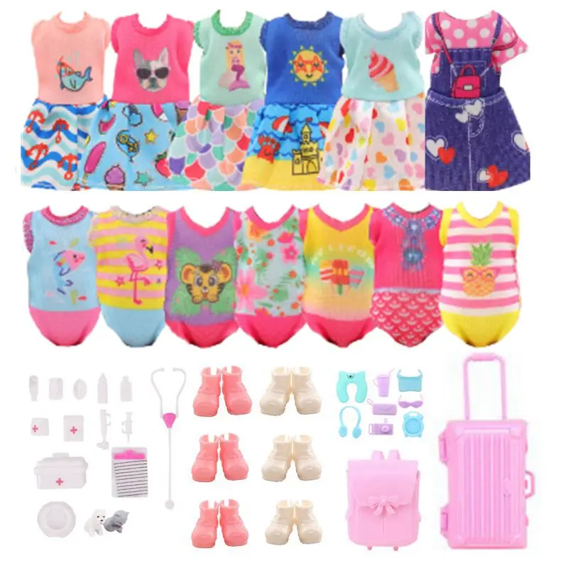 Clothes For Doll Kids Toys Mini Football Suits 5.5 Inch Doll Wear Fast Shipping Accessories For Barbie Famaly Girl Boys DIY Game