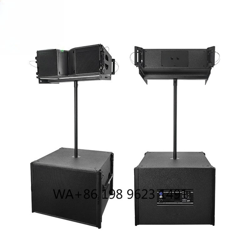 Speaker Profesional Dual 15 Inch 700W RMS 105dB Sensitivitas Tinggi Kayu Lapis PA Outdoor
