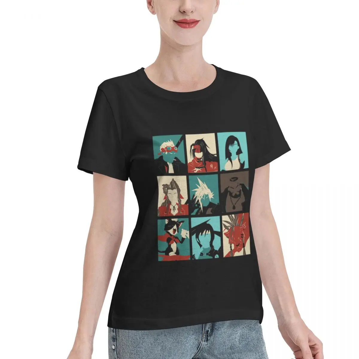 Oversized Option Fantasy Final Seven Women's T-shirt Stylish Loungewear Top