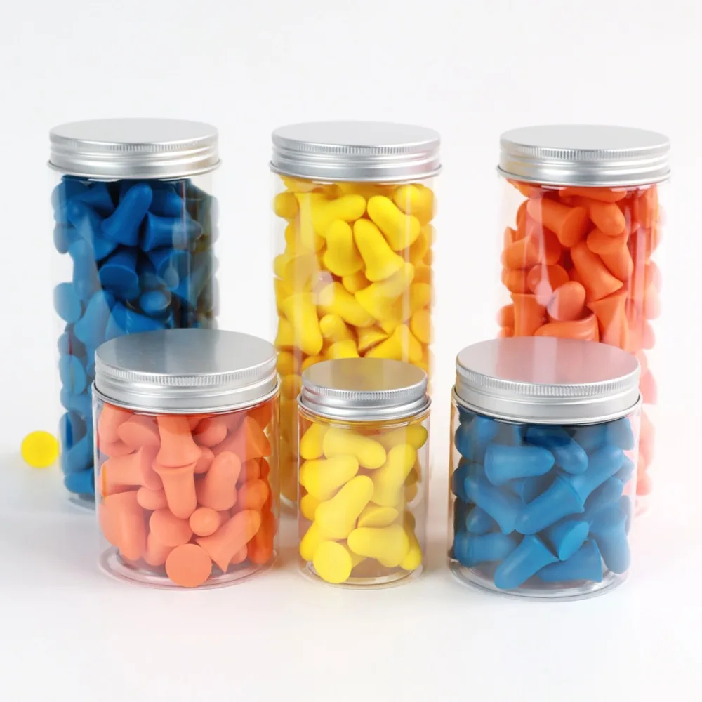 

New Hot Premuim 20/50/100 Pcs Foam Ear Plugs Sleeping Cancelling Noise Earplugs for Snoring Studying Loud Events A Storage Box