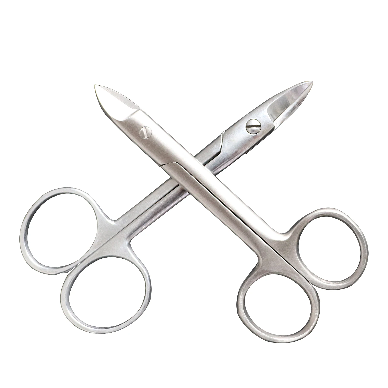 Bent Welding Scissors Jewelry Making Stainless Steel Soldering Cutters Clamping Repair Tools Needlework Scissors Handicraft