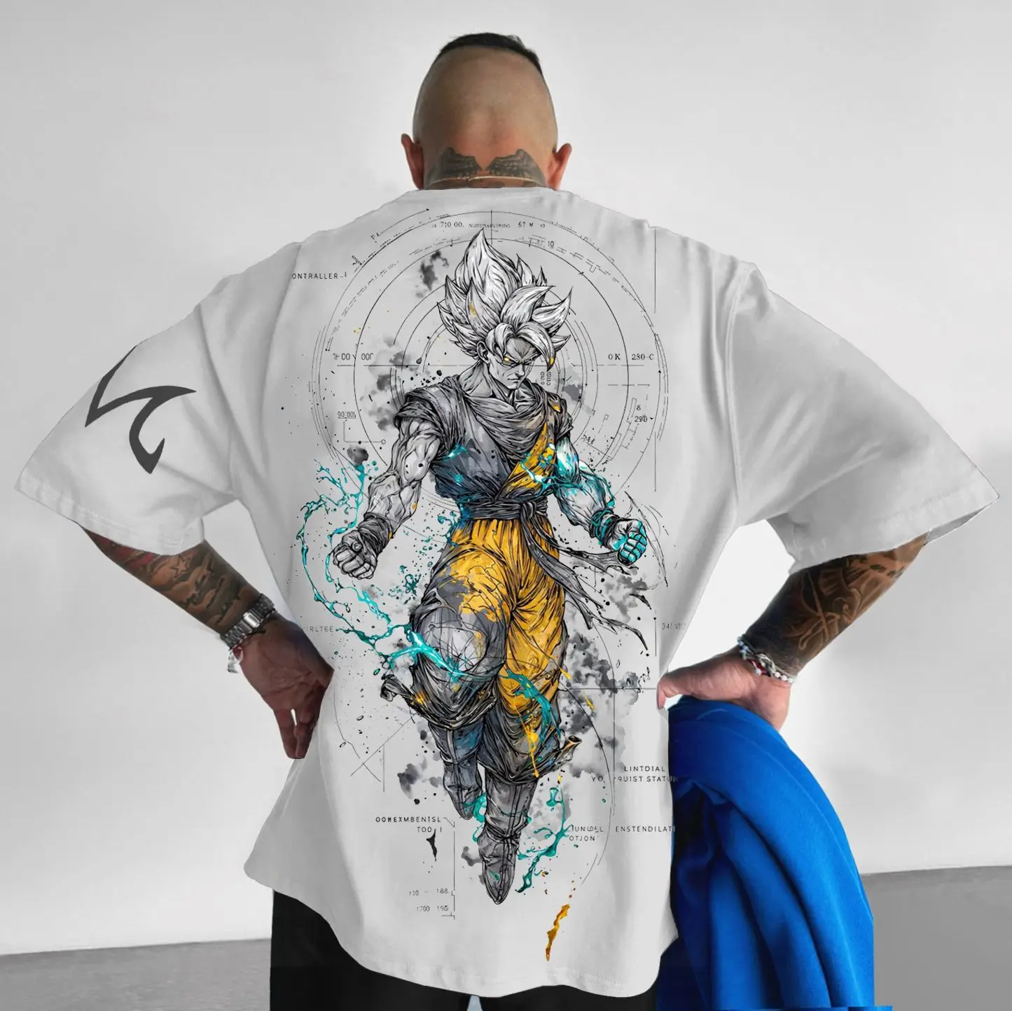 

Dragon Ball Z Print Short Sleeve Cotton T-Shirt Son Goku Vegeta Men Women Clothes Harajuku Y2k Tee Vintage Summer Streetwear