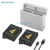 1800mah Battery for DJI Osmo Action 4 / 3 Battery Charger Action Camera for Osmo Action 3 Batteries Accessory