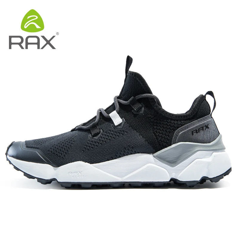 RAX-zapatos impermeables de cuero de gamuza para hombre, calzado de senderismo con amortiguación, transpirable, para exteriores, Viajes