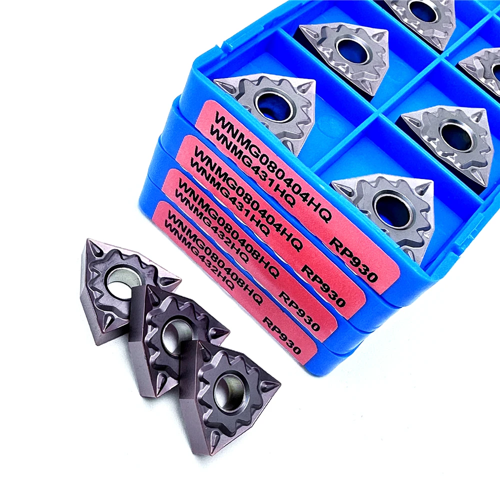 

WNMG080404HQ WNMG080408HQ RP930/CA5525 Твердосплавная вставка Высококачественный токарный станок с ЧПУ Обработка стали Внешний токарный инструмент Резка