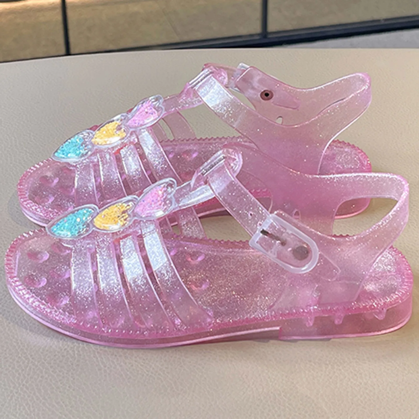 

Wedges For Girls Size 4 Fashion Girls Sandals Children'S Shoes Girls Open Toe Crystal Shoes Baby Sandals Size 13 Kids Girls