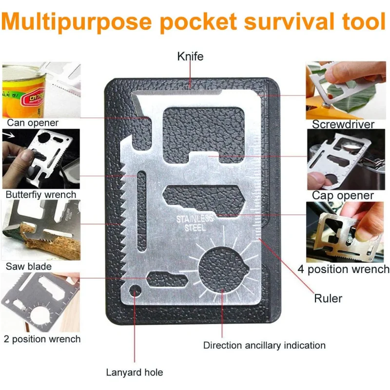 Outdoor Travel Equipment Survival Kit Multi-functional Field First-aid Outdoor Supplies Tools Camping Hiking Adventures