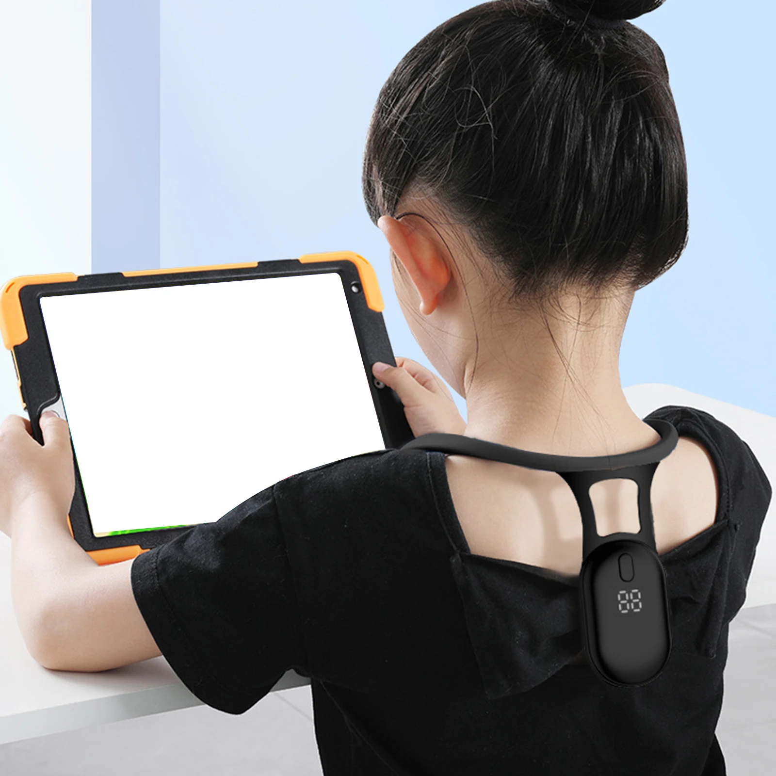 Mericle Ultrasonic Lymphatic Soothing Neck Posture Correction Neck Massager Instrument Lymphatic Drainage Device for Neck