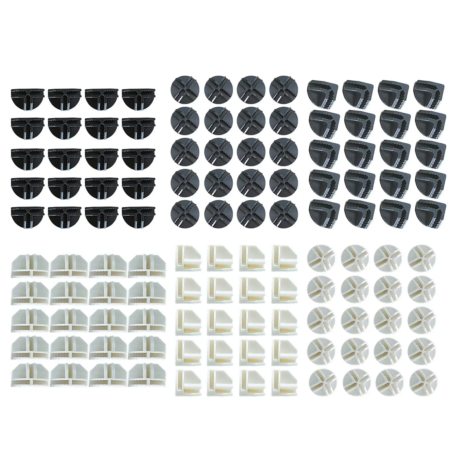 Set of 20 Wire Cube Connectors Replacement Parts Corner Cube Components