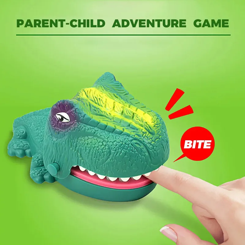 Dinosaur Teeth Toys Classic Scary Funny Trick Dinosaur Biting Finger Dentist Games Children Decompression Interactive Toys Gifts