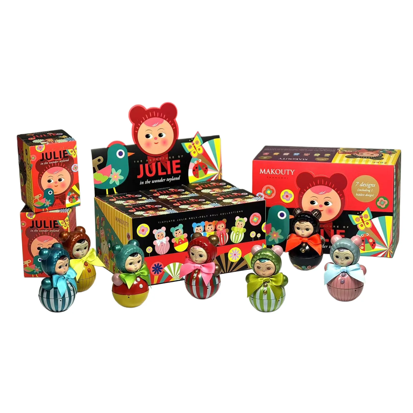 Tumbler blind box, zabawka z blachy w stylu vintage, kreatywny prezent, personalizowana ozdoba, przedmiot kolekcjonerski, rękodzieło z blachy