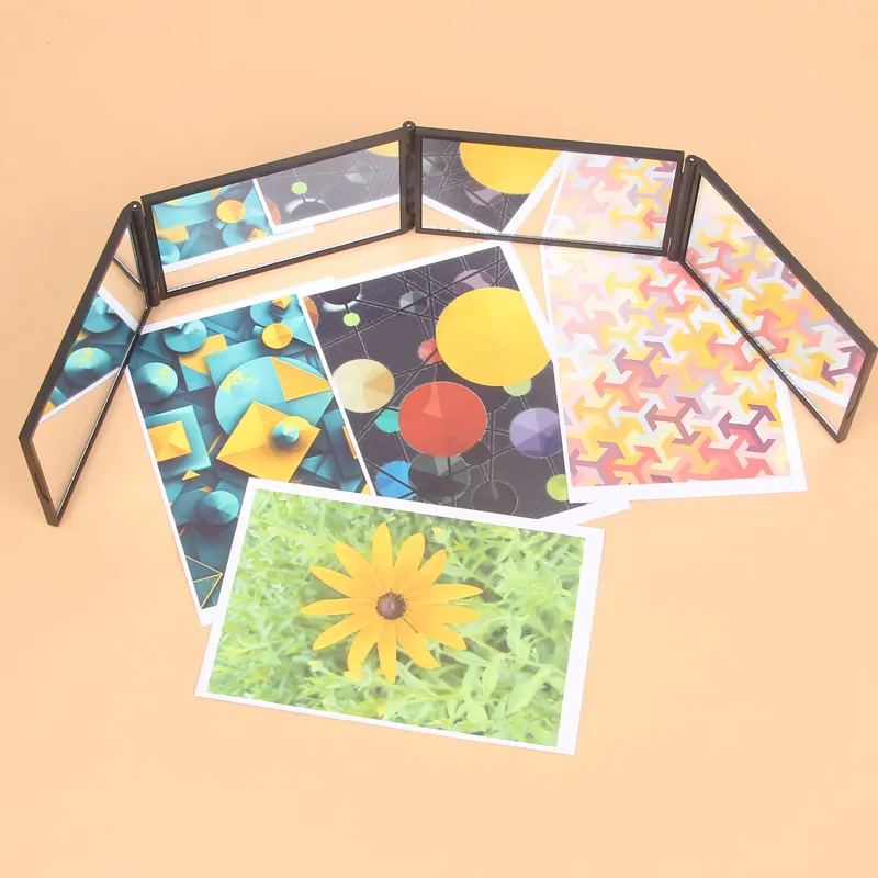 Personalized Customized Multi-Angle Three-Fold Four-Way Mirror Casual Portable Mirror Portable Folding Makeup Travel Gift