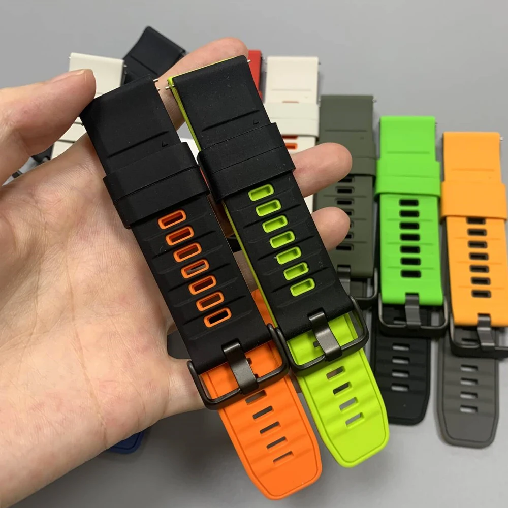 حزام سيليكون لساعة Xiaomi color2 S3 S1 Pro/Active S2 46 مللي متر/42 مللي متر S4 Sport Mi حزام (استيك) ساعة لـ Garmin Venu 4 22 مللي متر سوار ناعم