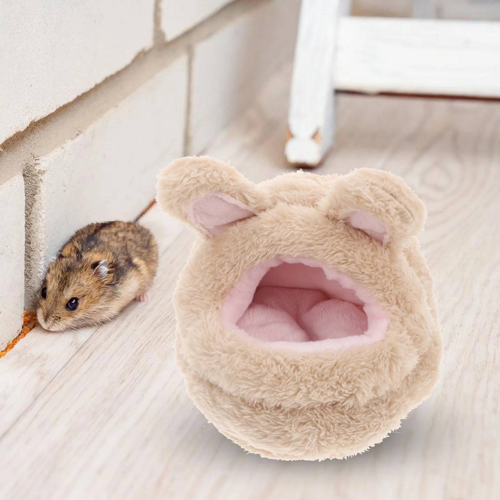 

Hamster Hideout House Soft Cotton Warm Bed For Small Pets Guinea Pig Chinchilla Rabbit Ferret Sleeping Nest Washable Fleece Hut
