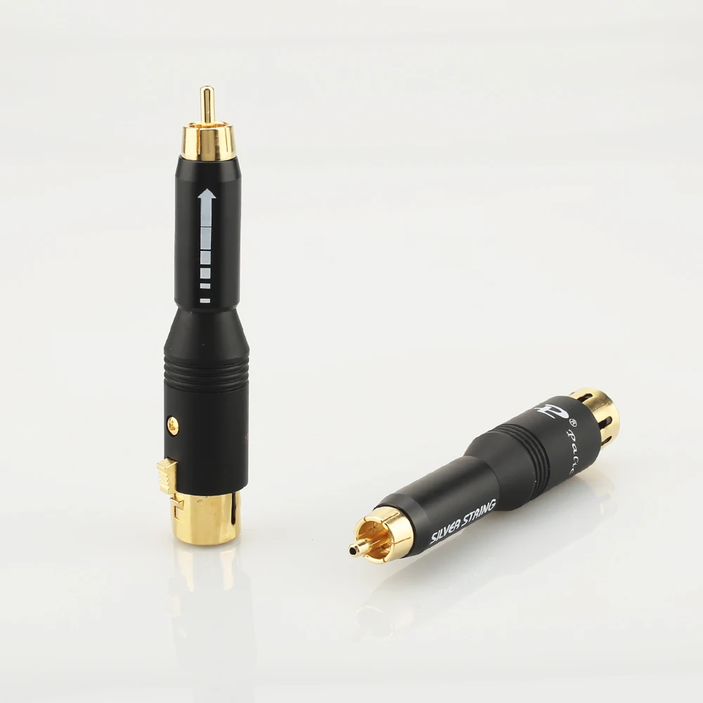 Connettore adattatore audio RCA maschio a XLR femmina placcato oro ad alte prestazioni per amplificatore 2 maschio 2 femmina