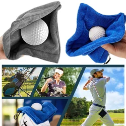 Golf Towel For Golf Bags with Clip Microfiber Golf Towel-fold Golf Towel Blue Black And Gray Gift For Men Women