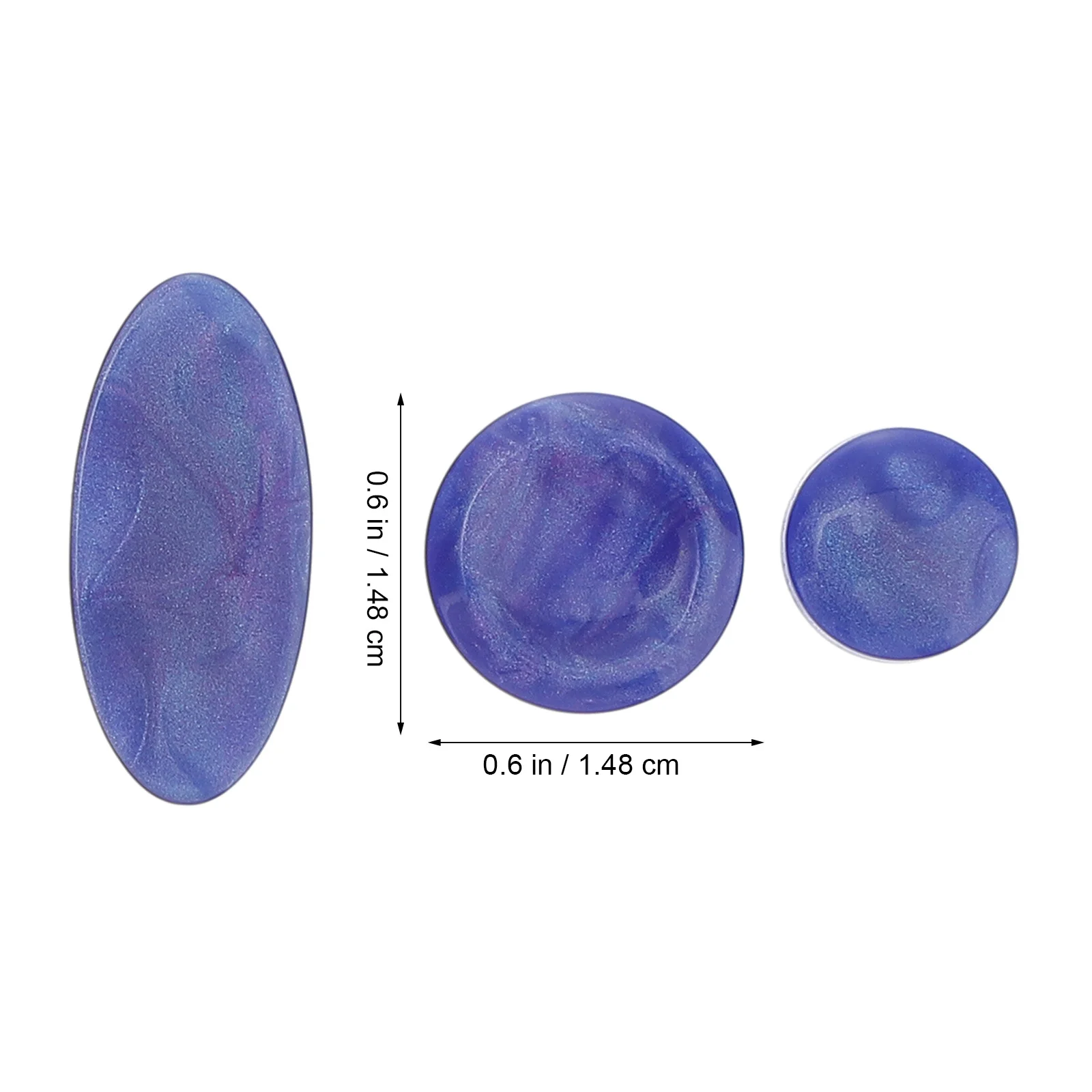 

3Set Saxophone Key Cover Premium Plastic Durable Sax Button Shell Key Inlays Music Instrument Accessories Blue Khaki Beige