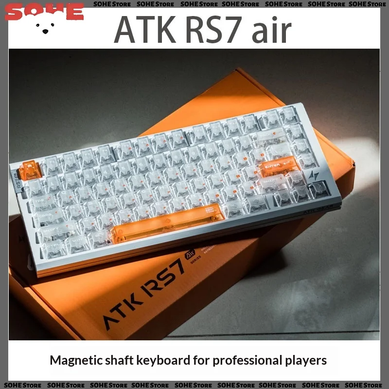 ATK RS7 Air Magnetic Switch Gaming Keyboard 75% Layout Rapid Trigger RGB Custom Keyboard For FPS Game Valorant Delta Force