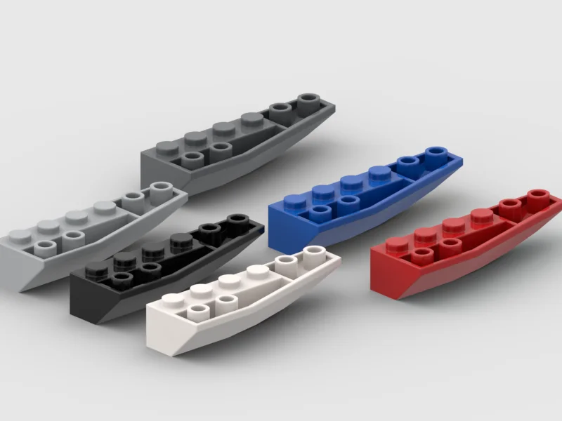 

41764 * Правый корпус 2X6 Вт/бантик/угол, Inv * DIY просветляющие блочные кирпичи S450B 10 шт., совместимые со сборками частиц