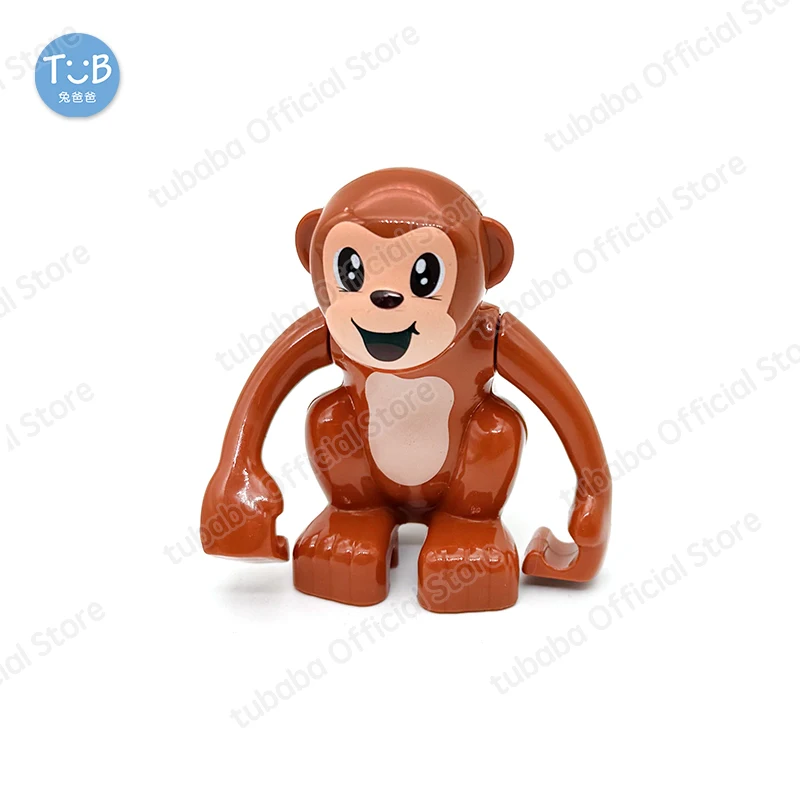 Duże Klocki Konstrukcyjne dla Maluchów Dzikie Zwierzęta Układanka Kompatybilne Wielokształtne Klocki Edukacyjne Dzieci Dziecko Prezent Zabawki