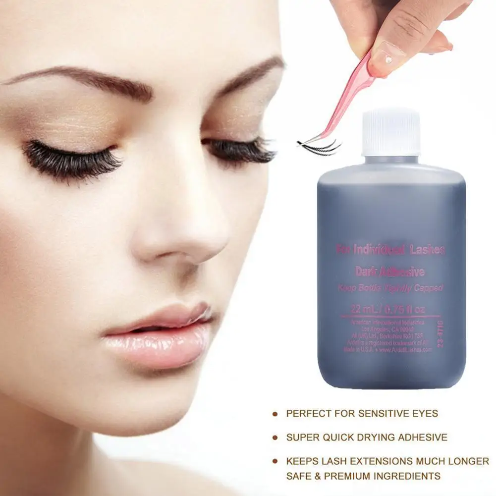 22ml gepfropfte Wimpern Kleber verlängerung Wimpern schnell trocknender starker Wimpern kleber Wimpern transparente weiße selbst klebende Make-up-Werkzeuge