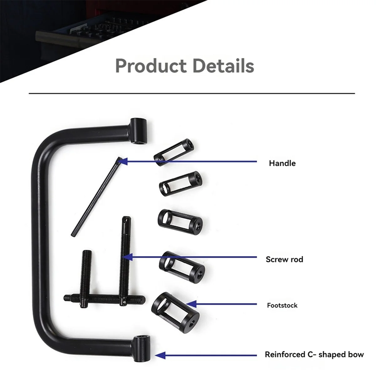 

A81R-Professional Valve Spring Removal Tool Valve Spring Removal Tool C Clamp Service Kit for ATV, Car, Motorcycle, Small Engine