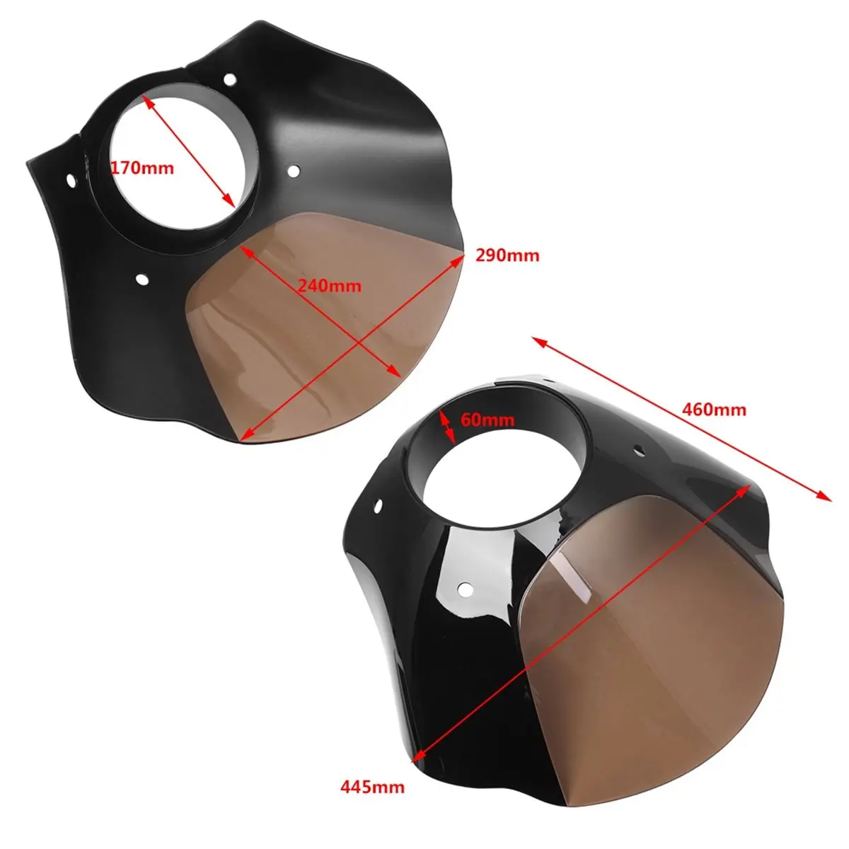 A23Z Motorcycle Gauntlet Headlight Fairing Windshield Mask Kit for Sportster XL 1200 883 Custom XL883N