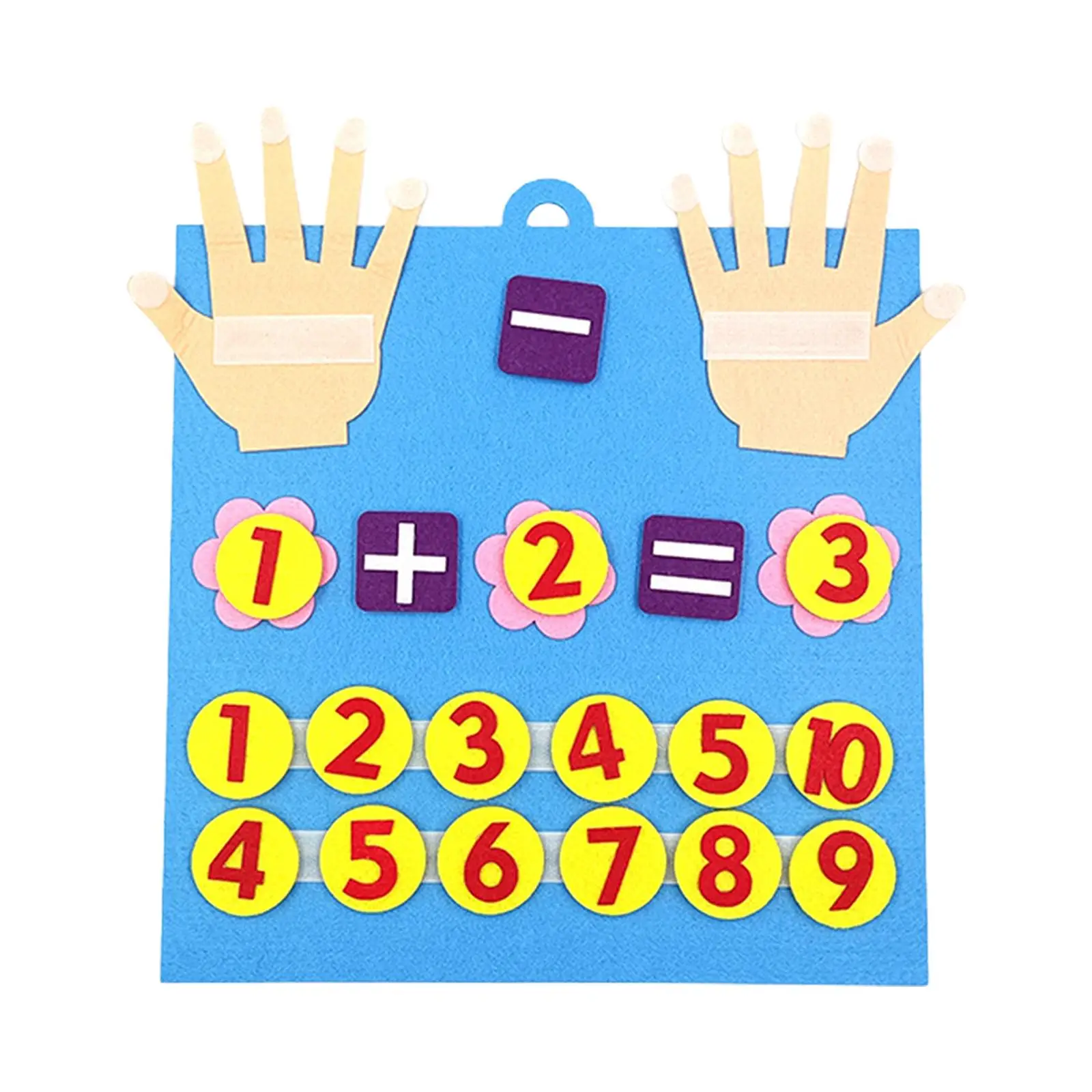 Felt Hand Number Math Toy Educational Toys Manipulatives Game Addition Subtraction for Children Preschool Toddlers Kids