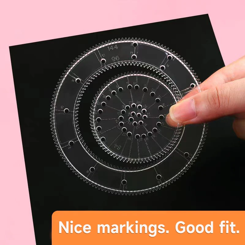 12/22pcs Interlocking Gears Wheels Spirograph Drawing Toys Set Geometric Ruler Drawing Accessories Kids Educational Drawing Toys