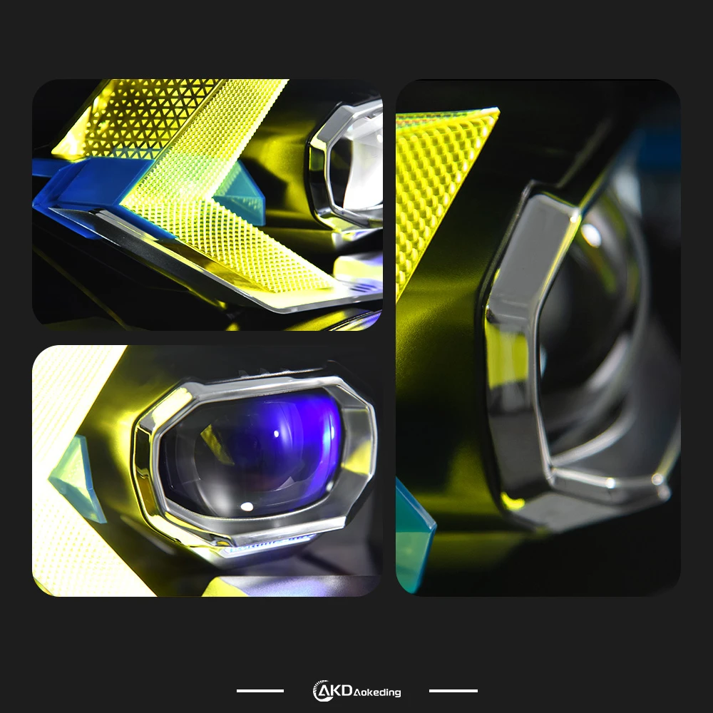 

Фара AKD для BMW X6 E71 (2007-2013) с LED DRL, указателем поворота, дальним светом и линзой-проектором Angel Eye