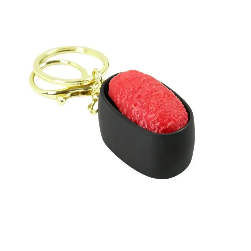3D-gedruckter simulierter Sushi-Schlüsselanhänger, niedliches Design, perfekte Taschendekoration, Geschenk, Autoanhänger-Zubehör, Stressabbau-Spielzeug – Detail 7