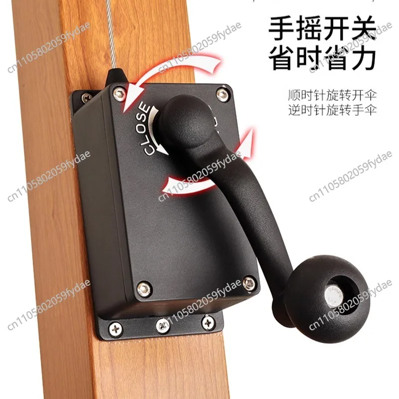 Cantilever Patio Umbrella Winch Replacement Chrome Aluminum Umbrella Crank Handle