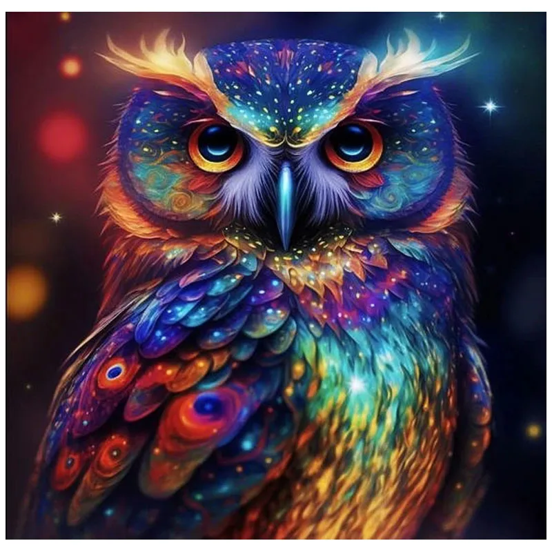 

Sunature AB Diamond Painting Art Full AB Square Round Drills Owl Diamond Painting Kits (5-10 AB Colors)