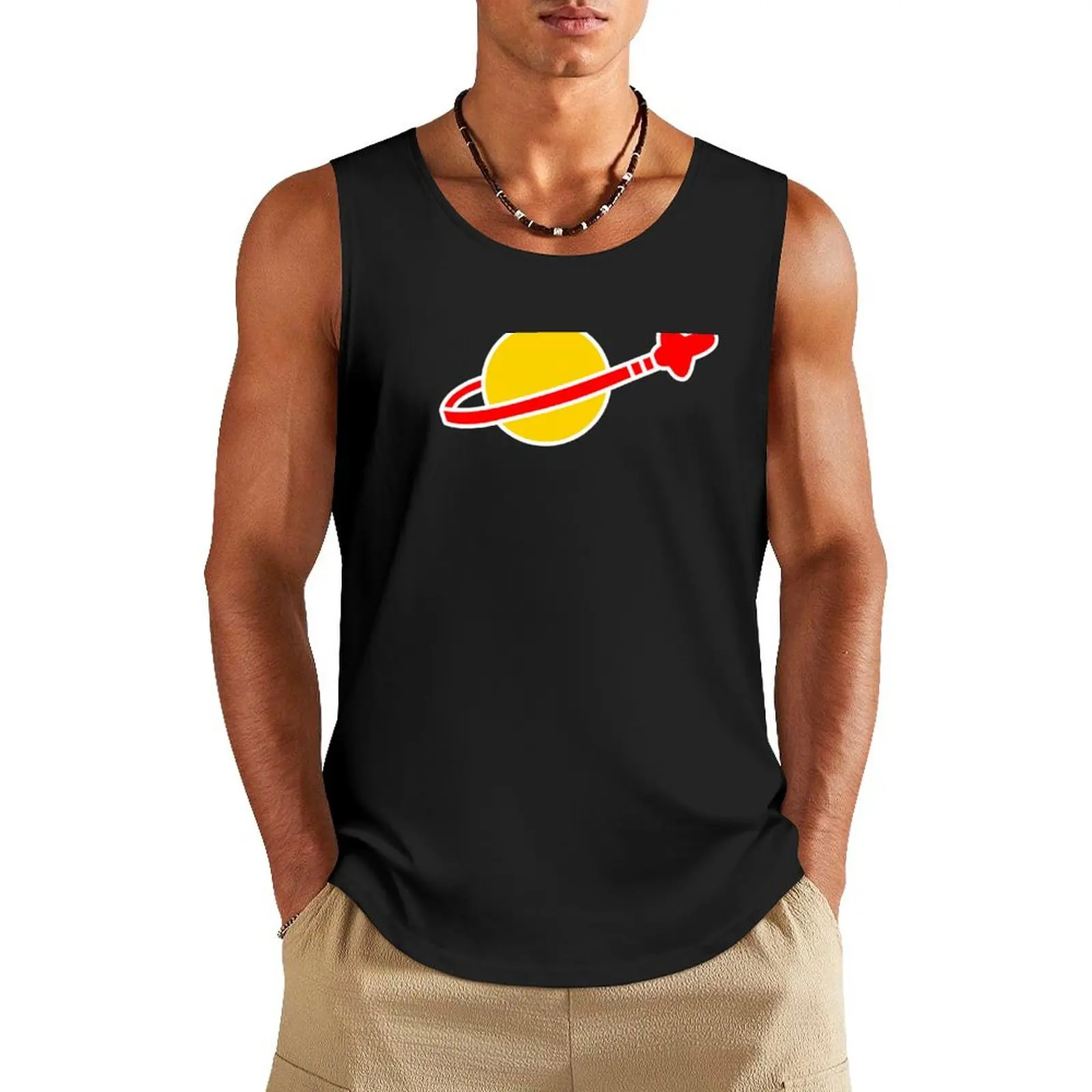 Benny Spaceman Logo Tank Top t-shirts for Men's gym man sexy?costume