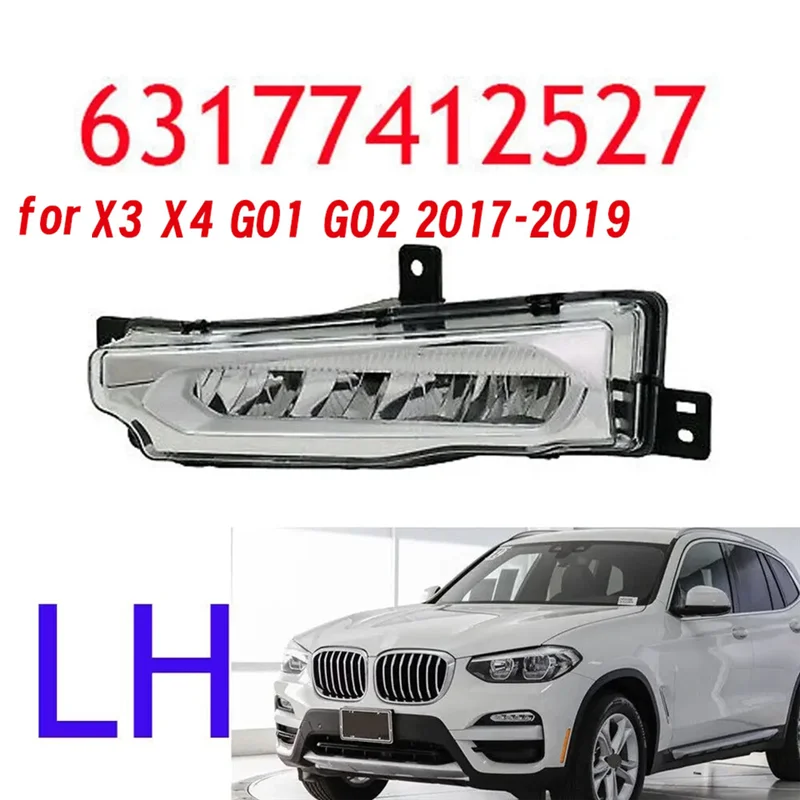 

Excellent-1Pair Front Bumper Fog Light LED Daytime Running Light For BMW X3 X4 G01 G02 17-19 63177412527 63177412528 Driving Lam
