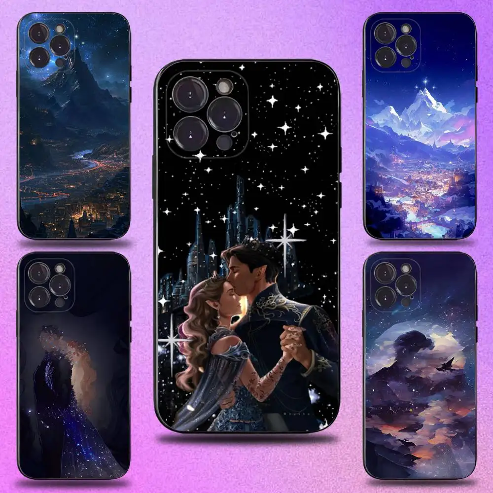 

Acotar Court M-Mist and Fury Phone Case For iPhone 16,15,14,13,12,11 Plus,Pro Max,XS,X,XR,SE,Mini,8,7,Soft Silicone Black Cover
