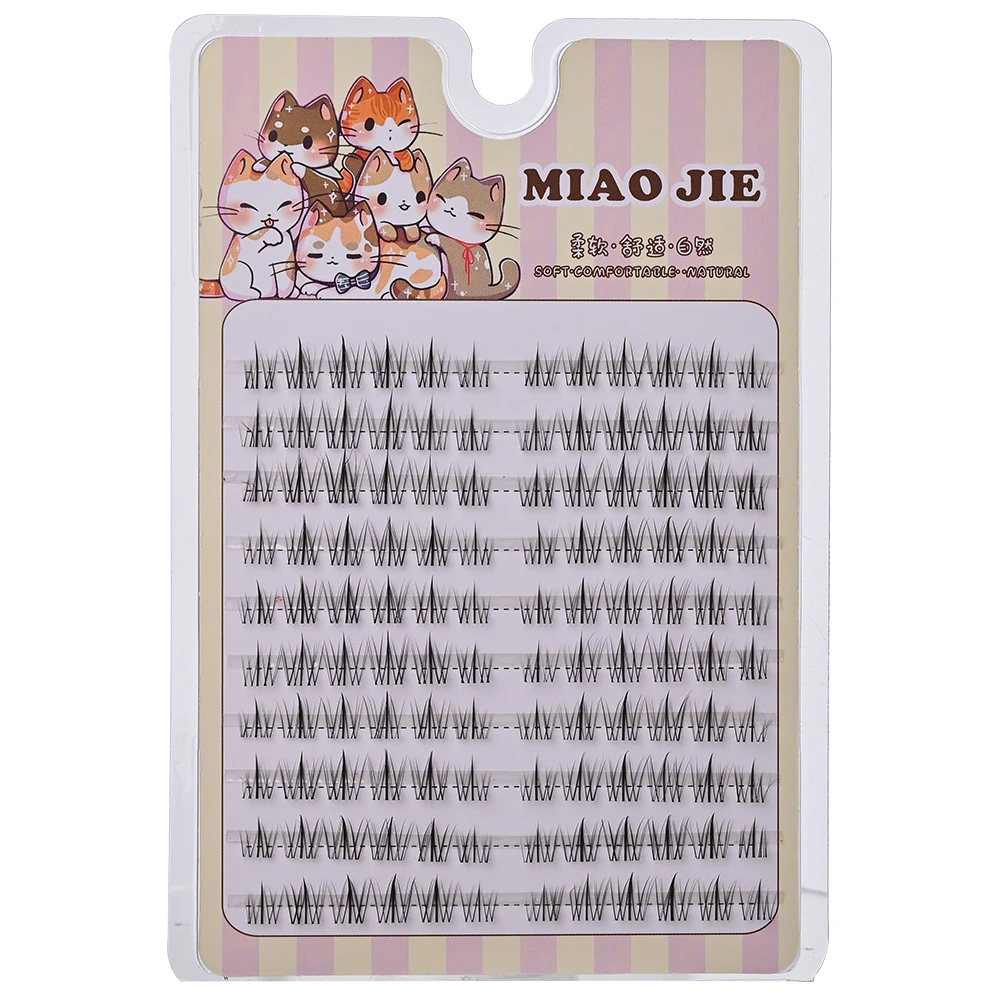 MIAOJIE Moda Girasole Ciglia Finte Simulazione Naturale Fata Cos Visone Ciglia Estensione Trucco Fai Da Te Individuale Segmentato