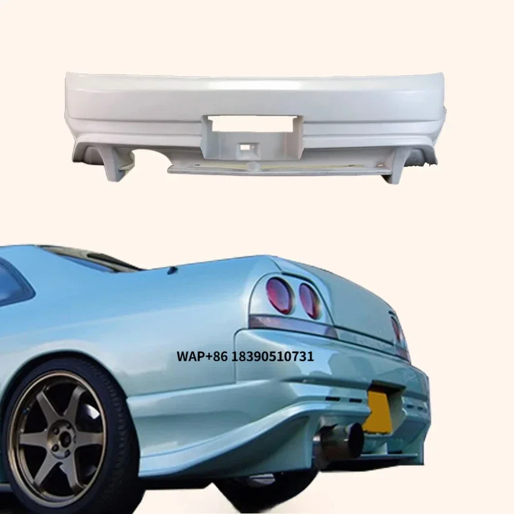 

Auto Modification Parts FRP Unpaint Rear Bumper Guard for Skyline R33 GTST DO Style Fiber Glass Rear Bumper Replacement