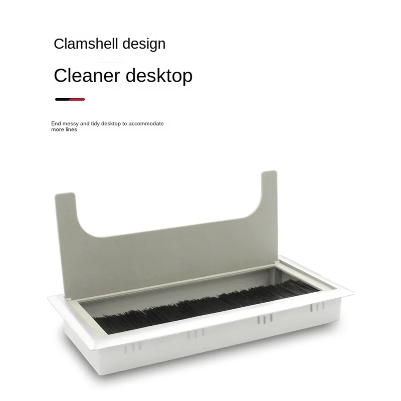 

A13E-Office Desk Threading Box Computer Table Wire Hole Cover Threading Hole Square Brush Cover Plate