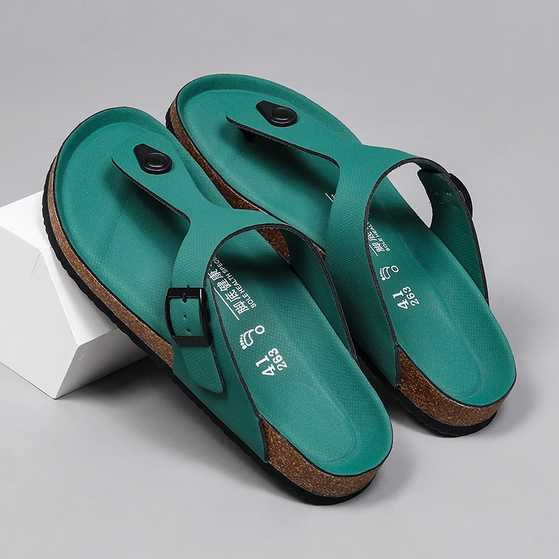 Mens Summer Sandals Casual Leather Beach Slippers Outdoor Male Flip Flops Breathable Half Drag Lightweight Lazy Shoes New Slides