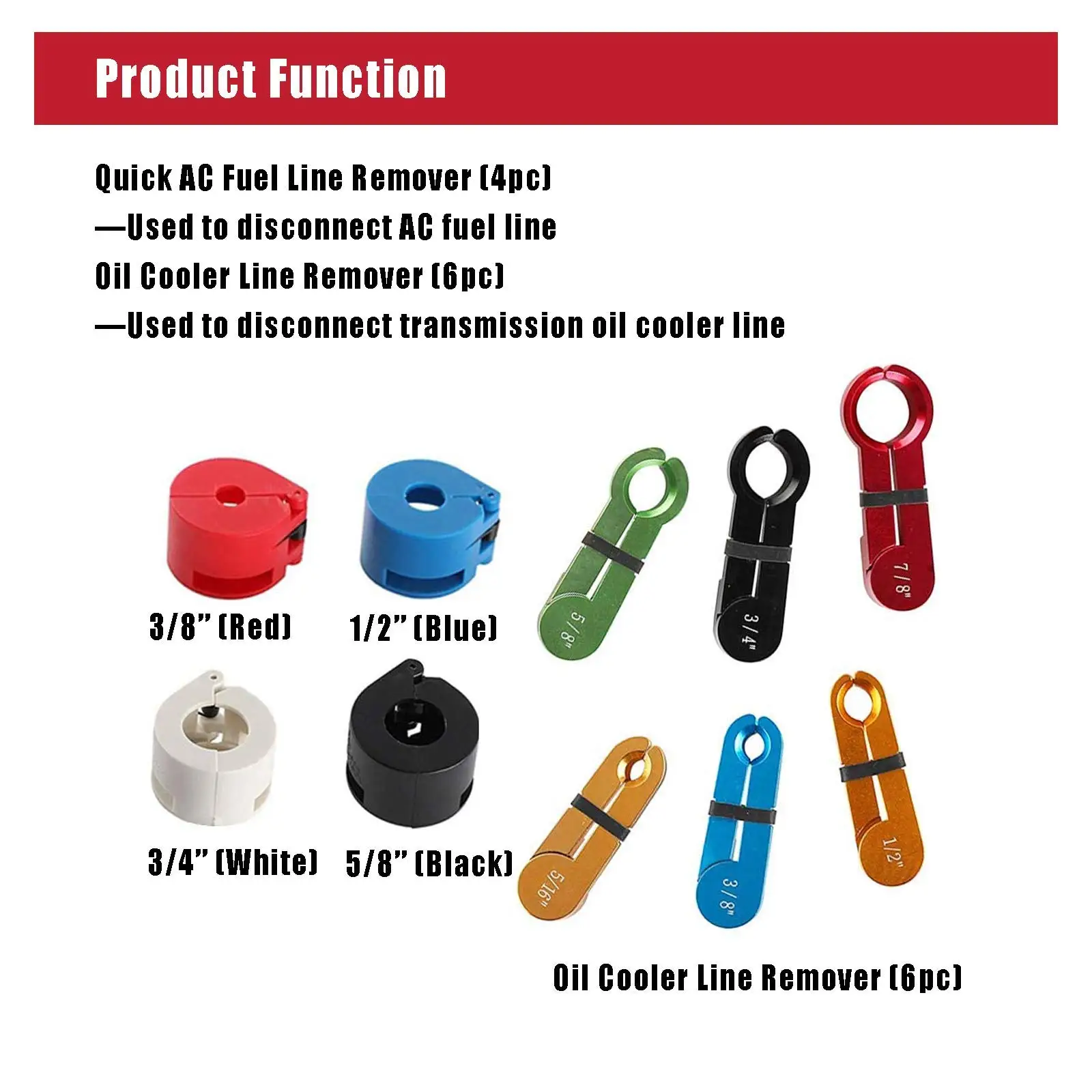 Auto Repair Tool Set Climate Control Hose Tool For Auto AC Repair 22-piece Tool Collection Compact Carrying Case