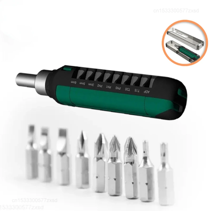 Xiaomi SATA 05102 Precision Ratchet Screwdriver Set Phillips Slotted Magnetic Screwdriver Bit Household Maintenance Ratchet Tool