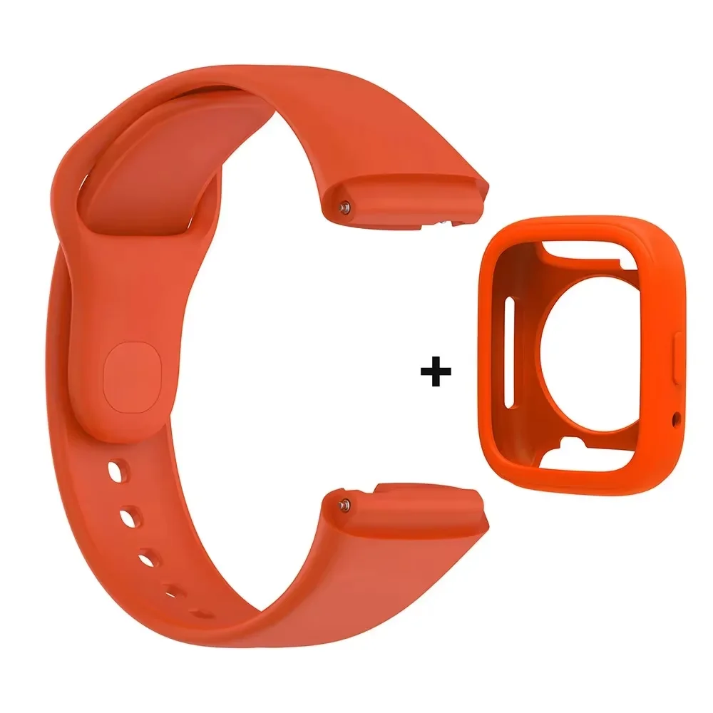 Силиконовый ремешок для Redmi Watch 3, браслет Active/Lite, ремешок для часов + защитный чехол