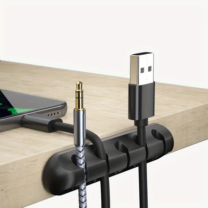 3PCS 5 Slot Cable Clips - Keep Your Cables Organized And Tidy In Home, Office, And Car!