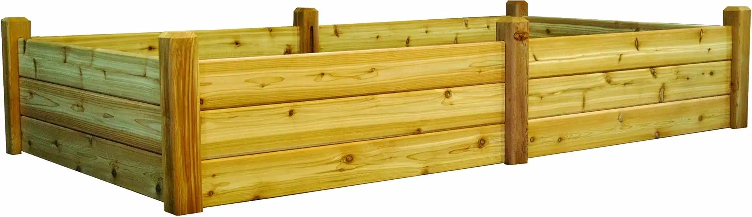 48-95 48-Inch by 95-Inch by 19-Inch Raised Garden Bed, Unfinished