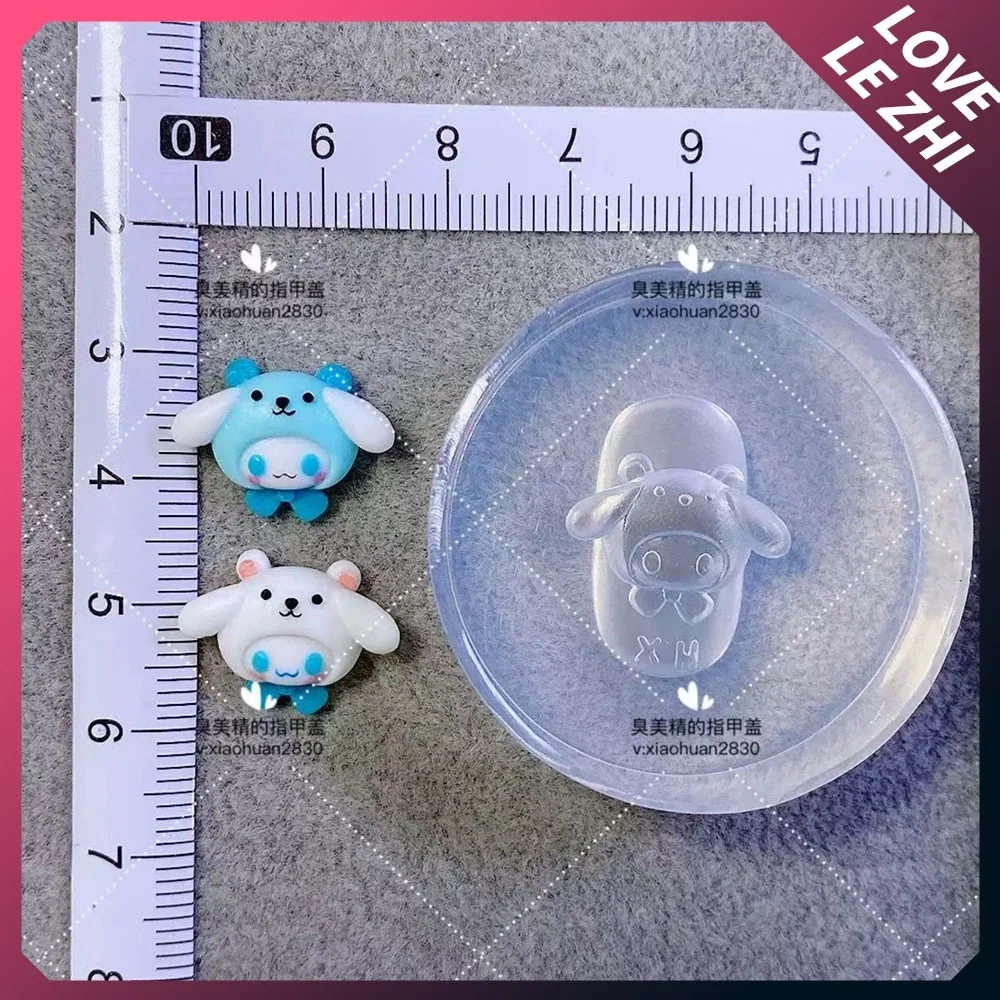 Sanios Anime Nail Art stampo in Silicone bambola prodotto finito fai da te Cinnamoroll Melodys Kuromi Pochacco stampo in Silicone strumenti per Manicure