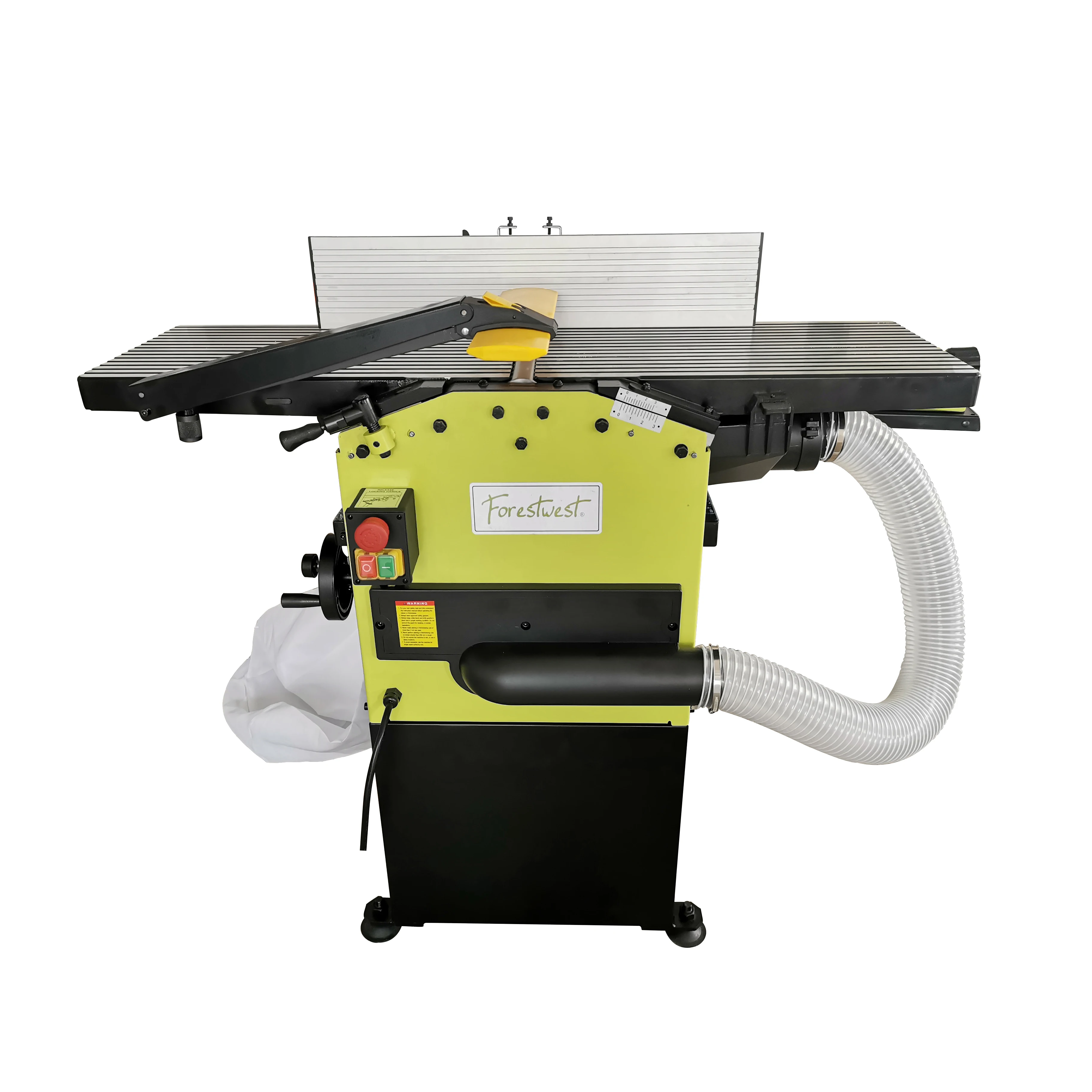 10-Inch woodworking thickness planer with dust collector