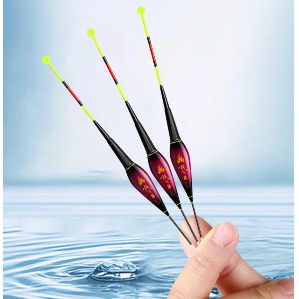 2pcs Indicator Electronic Fishing Float Slip Drift Tube 3 Light Rock Fishing Floats Buoy Strike Bite and Change Colour Bobbers