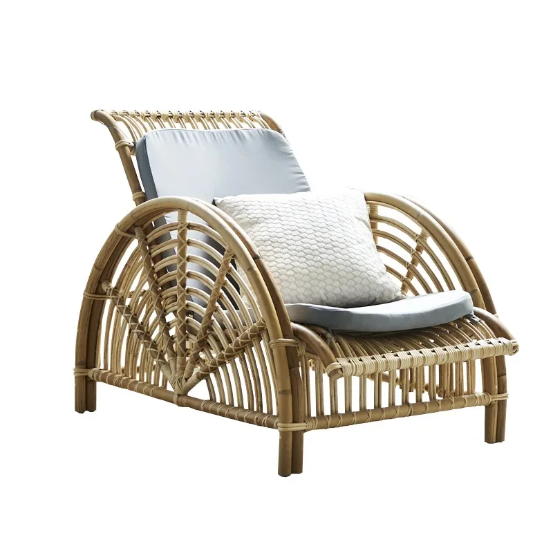 Nordic simple rattan recliner simple homestay happy chair leisure balcony living room adult rocking chair