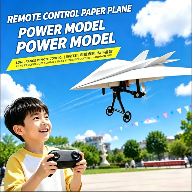 Remote Control Paper Airplane Electric Power Kit Diy 2 Remote Control Paper Airplane Electric Power Kit Diy